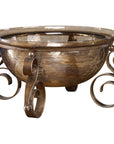 Uttermost Alya Bronze Glass Bowl