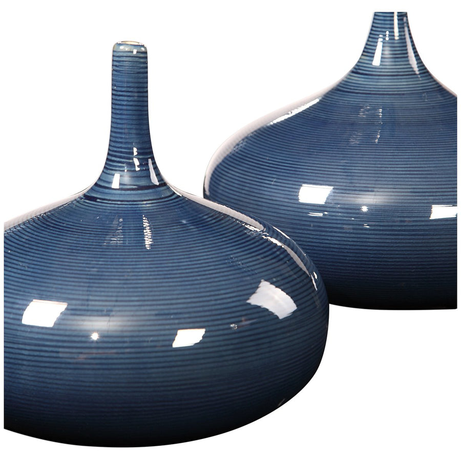 Uttermost Zayan Blue Vases, 2-Piece Set