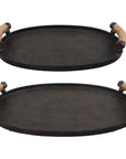 Uttermost Viggo Bronze Trays, 2-Piece Set