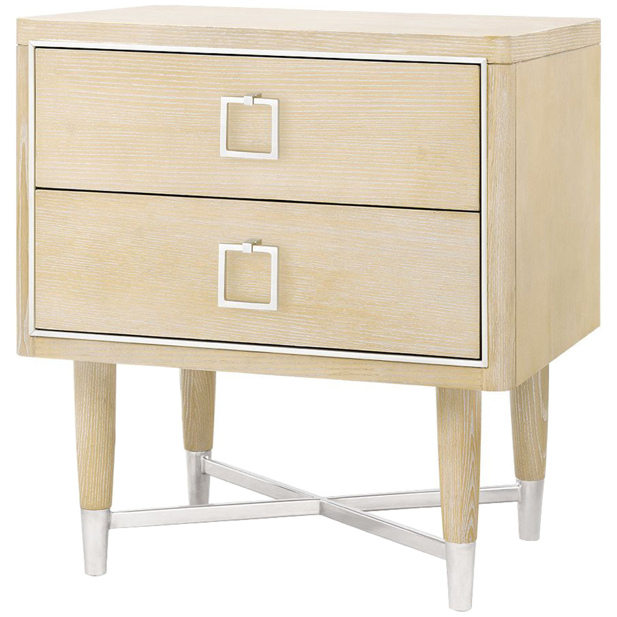 Villa &amp; House Adrian 2-Drawer Side Table with Santino Pull