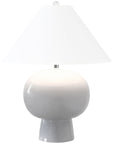 Worlds Away Bulb Shape Ceramic Table Lamp