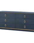 Villa & House Ansel Extra Large 6-Drawer Dresser with Raquel Pull
