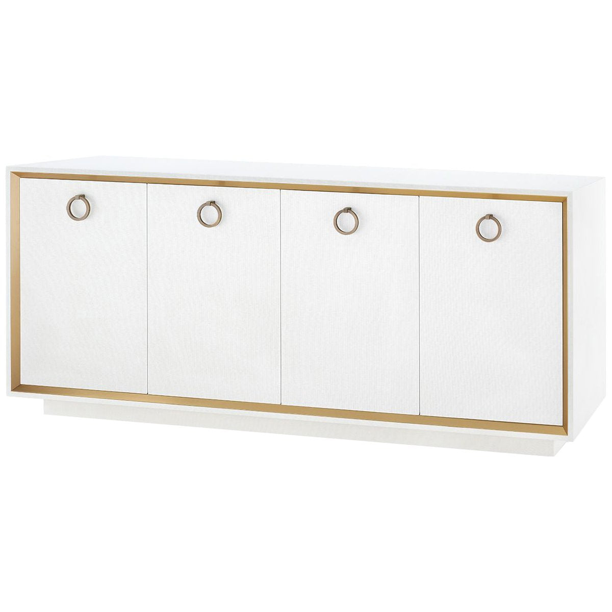 Villa &amp; House Ansel 4-Door Cabinet with Owen Pull