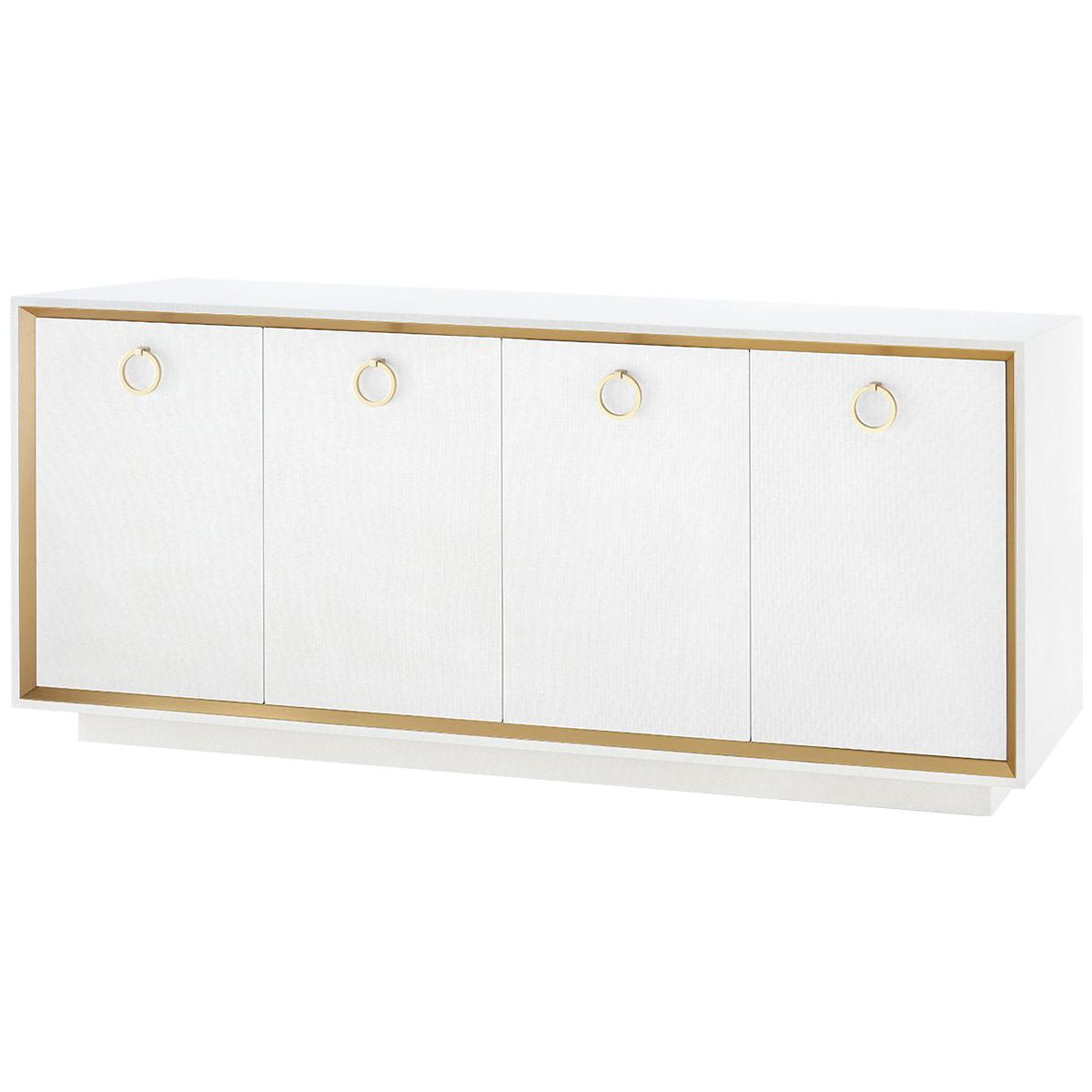 Villa &amp; House Ansel 4-Door Cabinet with Owen Pull