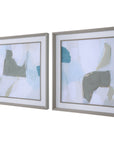 Uttermost Mist Shapes Framed Prints, 2-Piece Set