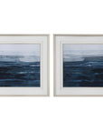Uttermost Rising Blue Abstract Framed Prints, 2-Piece Set