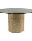 Artistica Home Trunk Segment Dining Table with Glass Top
