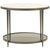 Baker Furniture Oberon End Table with Pearl Lacquer Top BA3659