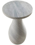 Baker Furniture Swell Accent Table BA3663, Carrara Marble