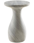 Baker Furniture Swell Accent Table BA3663, Carrara Marble