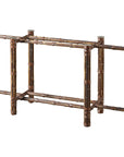 Baker Furniture Console Table in Black Bamboo MCBA7T