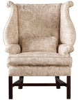 Baker Furniture Chippendale Scrolled Wing Chair BAU2002C