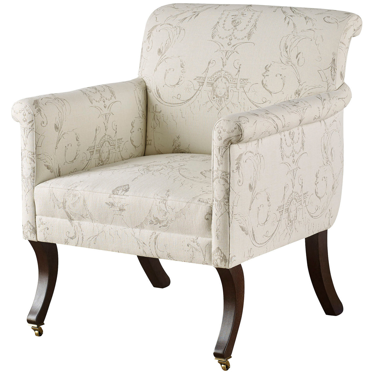 Baker Furniture Regency Upholstered Chair BAU2003C