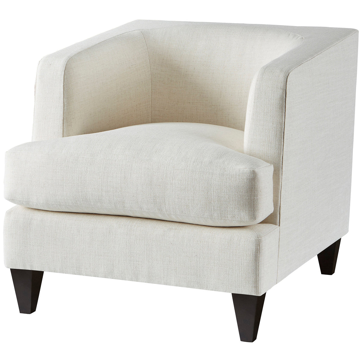 Baker Furniture Taylor Lounge Chair with Wood Leg BAU3102C