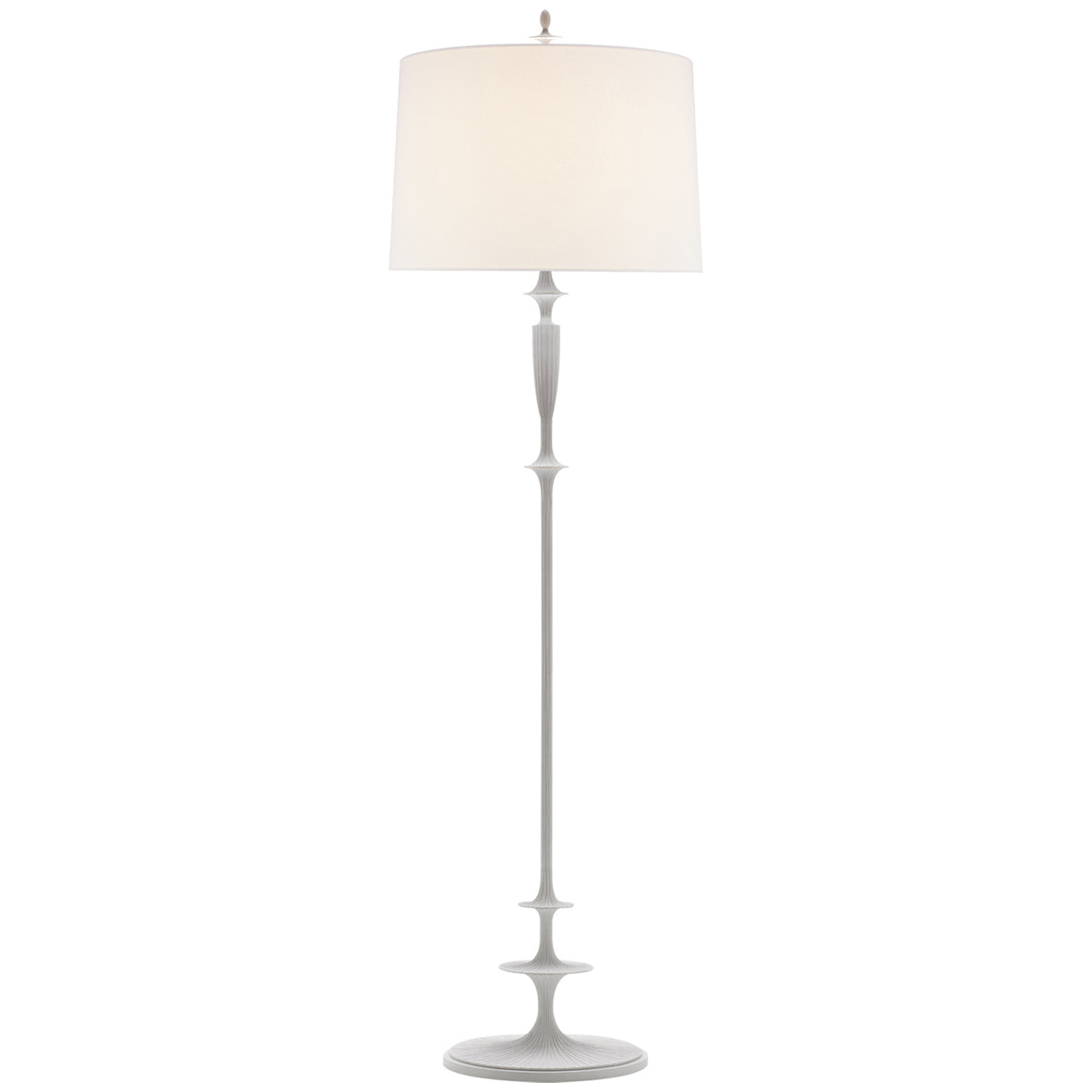 Visual Comfort Lotus Floor Lamp with Linen Shade