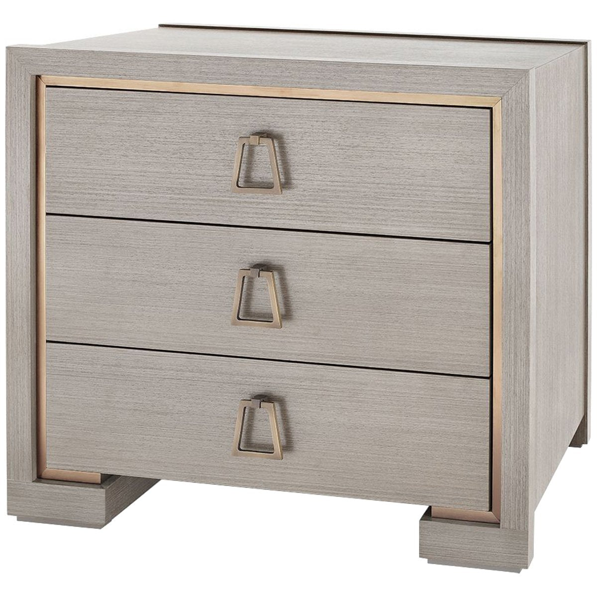 Villa &amp; House Blake 3-Drawer Side Table with Kelley Pull