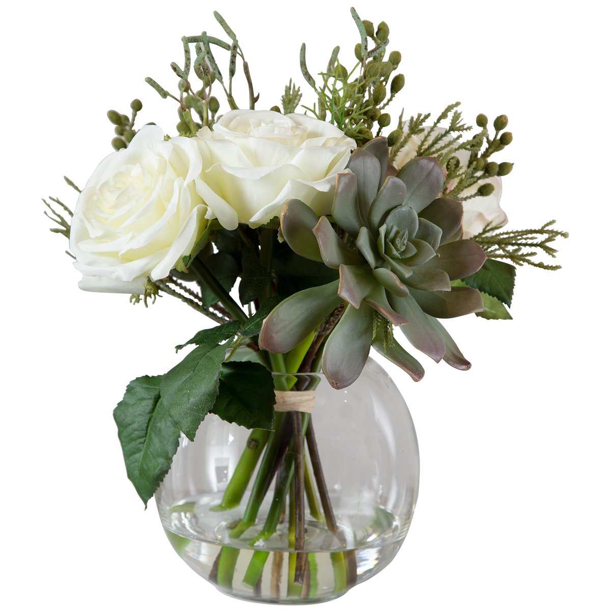 Uttermost Belmonte Floral Bouquet and Vase