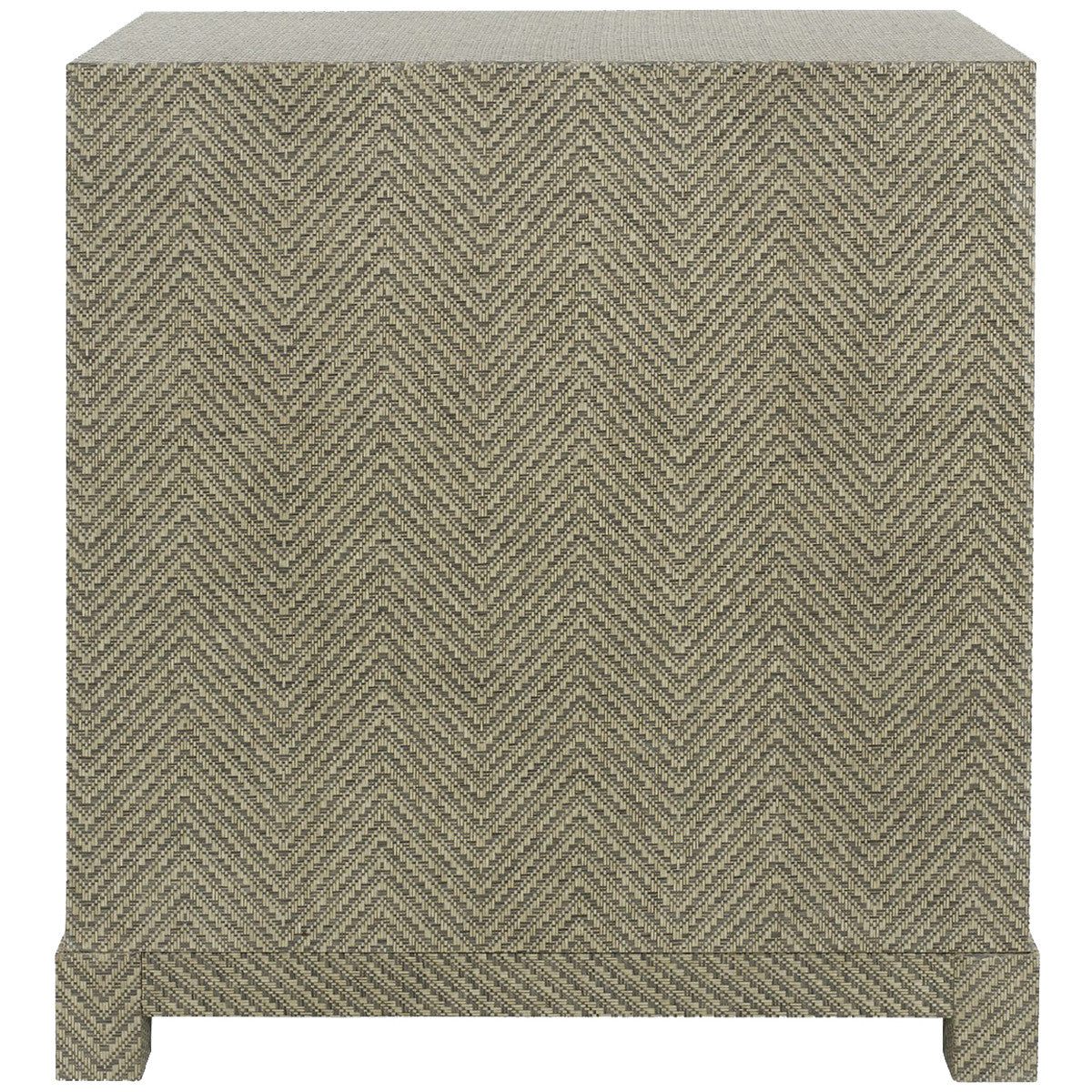 Villa &amp; House Brittany 3-Drawer Side Table in Gray Tweed
