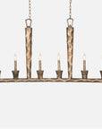 Made Goods Maxwell Gesso Concrete Chandelier