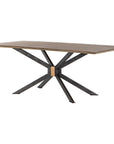 Four Hands Hughes Spider Dining Table - Bright Brass Clad