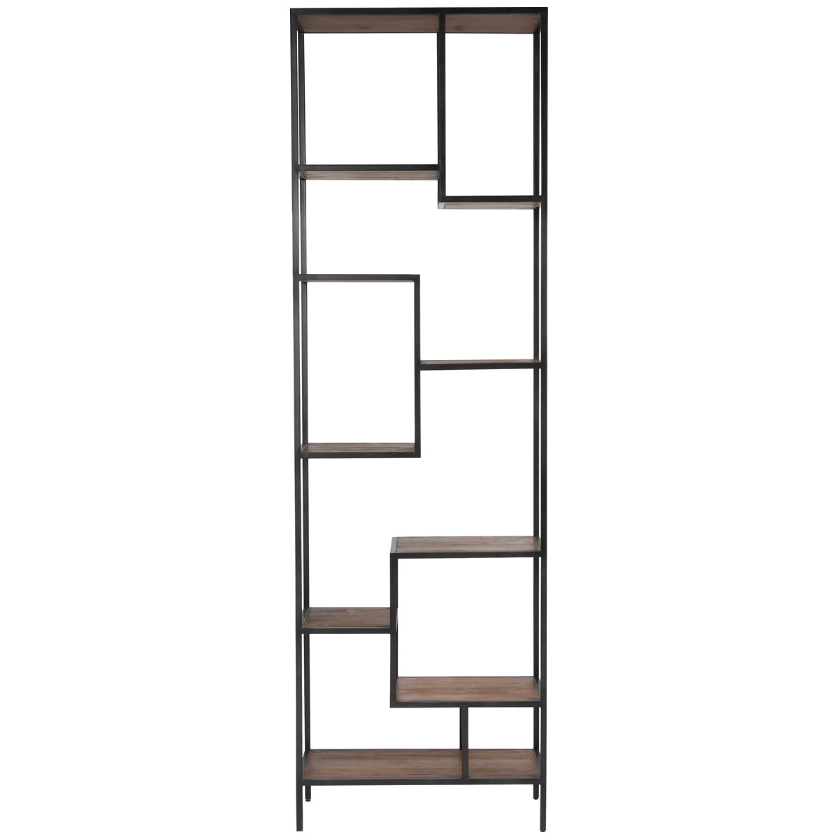 Four Hands Irondale Helena 102-Inch Bookcase - Waxed Black