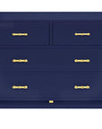 Worlds Away 4-Drawer Chest with Gold Leaf Hardware