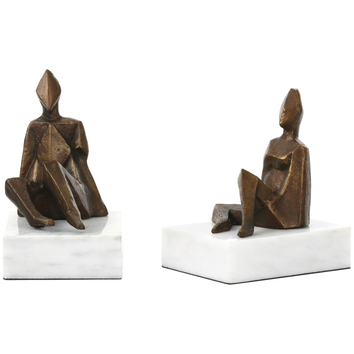 Villa &amp; House Bronze Duet Statue Pair