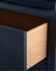 Villa & House Elina 3-Drawer Navy Side Table with Raquel Pull