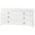 Villa & House Elina Extra Large White 6-Drawer Dresser in Kelley Pull