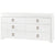 Villa & House Elina Extra Large White 6-Drawer Dresser in Raquel Pull