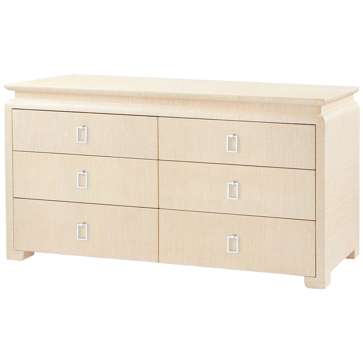 Villa &amp; House Elina Extra Large 6-Drawer Natural Dresser with Raquel Pull