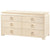 Villa & House Elina Extra Large 6-Drawer Natural Dresser with Santino Pull