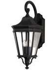 Feiss Cotswold Lane 3 Lights Clear Beveled Glass Wall Lantern