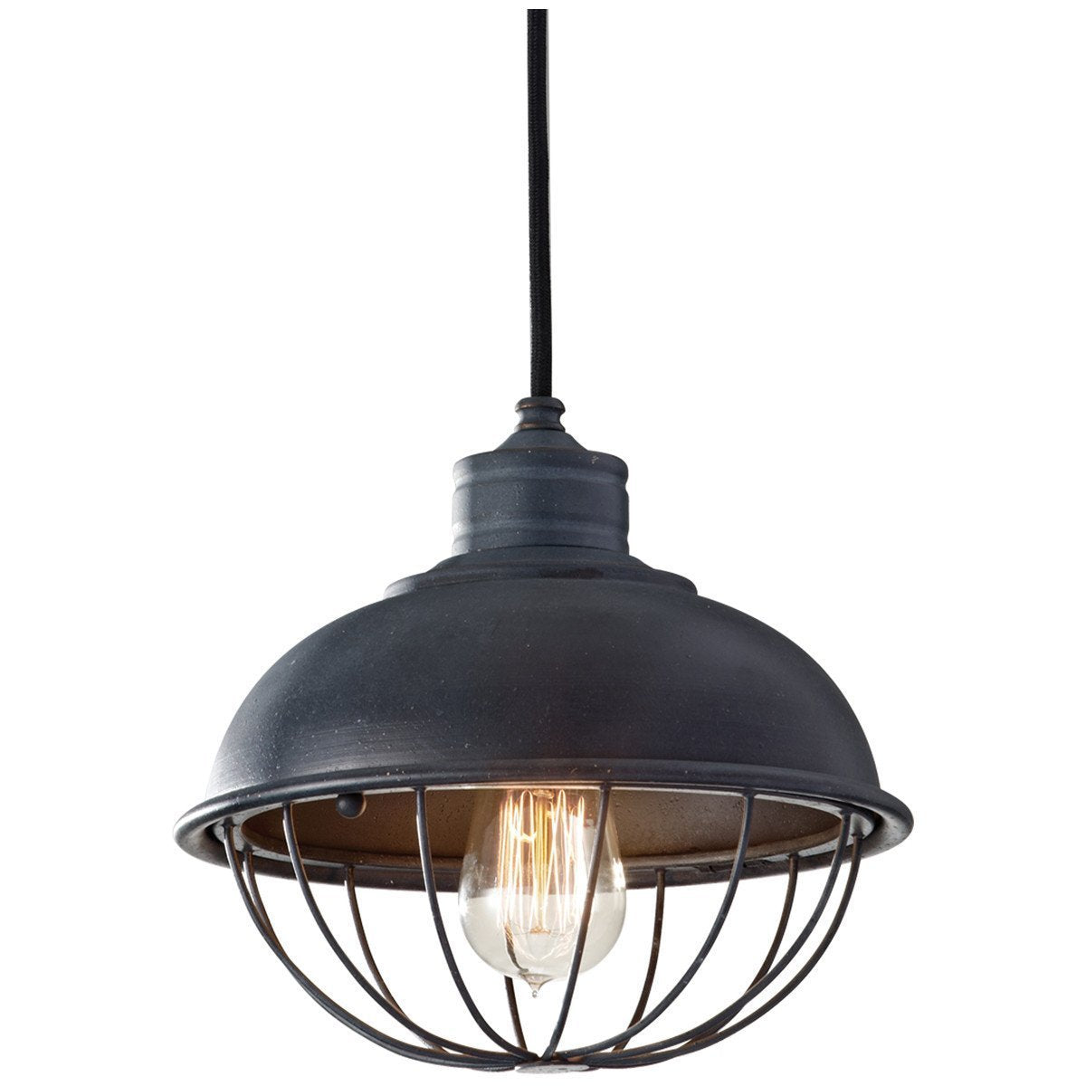 Feiss Urban Renewal 1 Light Antique Forged Iron Pendant