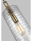 Feiss Elmore 1 Light Clear Glass Pendant
