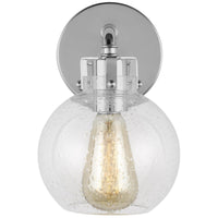 Feiss Clara 1-Light Clear Seeded Wall Sconce
