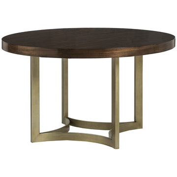 Sonder Living Chester Round Dining Table in Natural Walnut