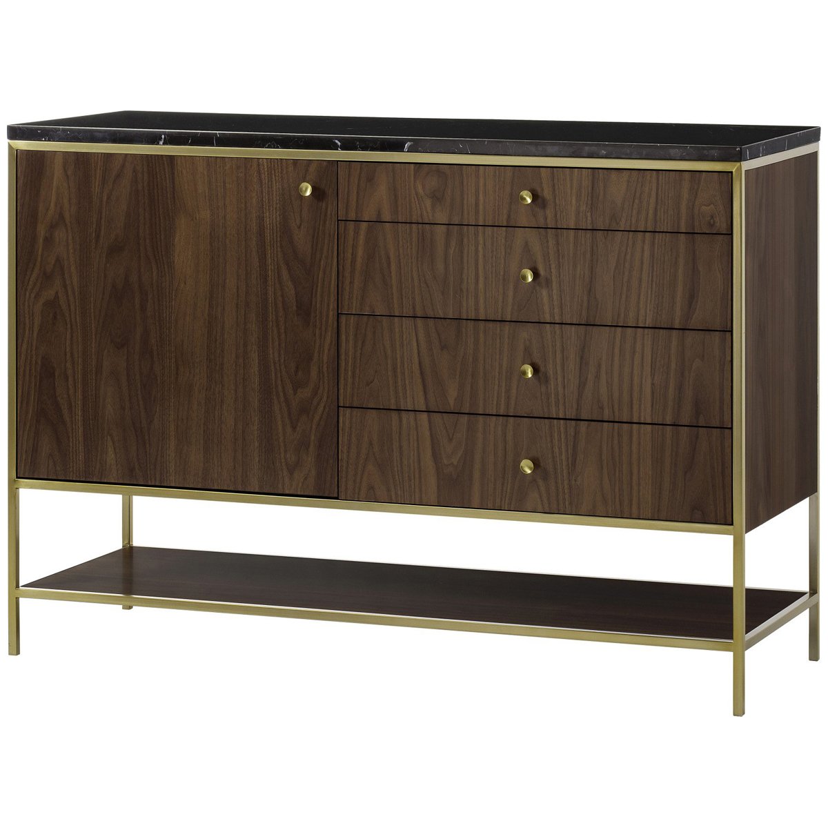 Sonder Living Chester Small Sideboard in Natural Walnut