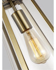 Feiss Harrow 1-Light Mini Pendant - Burnished Brass