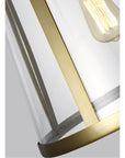 Feiss Harrow 1-Light Harrow Pendant - Burnished Brass