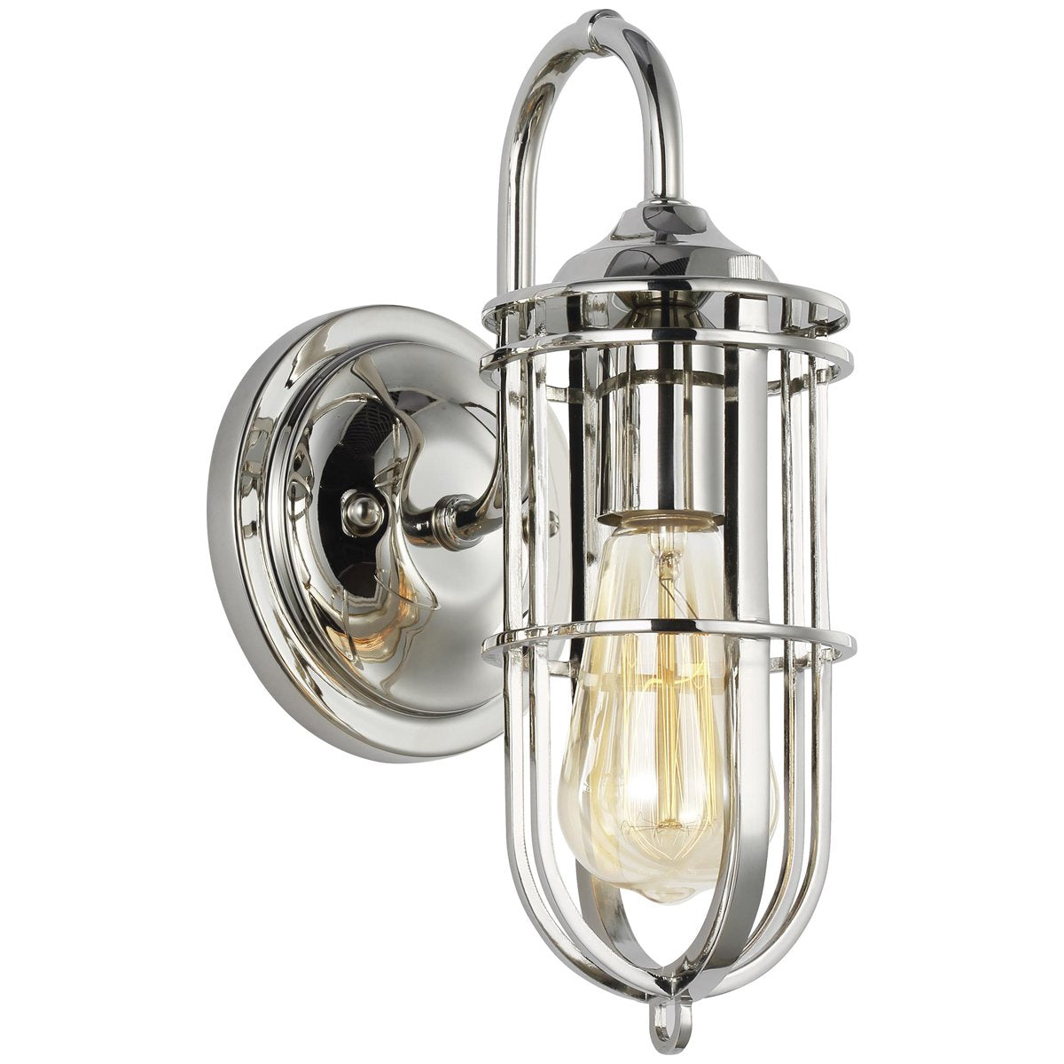 Feiss Urban Renewal 1-Light Wall Sconce - Polished Nickel
