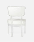 Made Goods Aaliyah Curved Acrylic Dining Chair in Clyde Fabric
