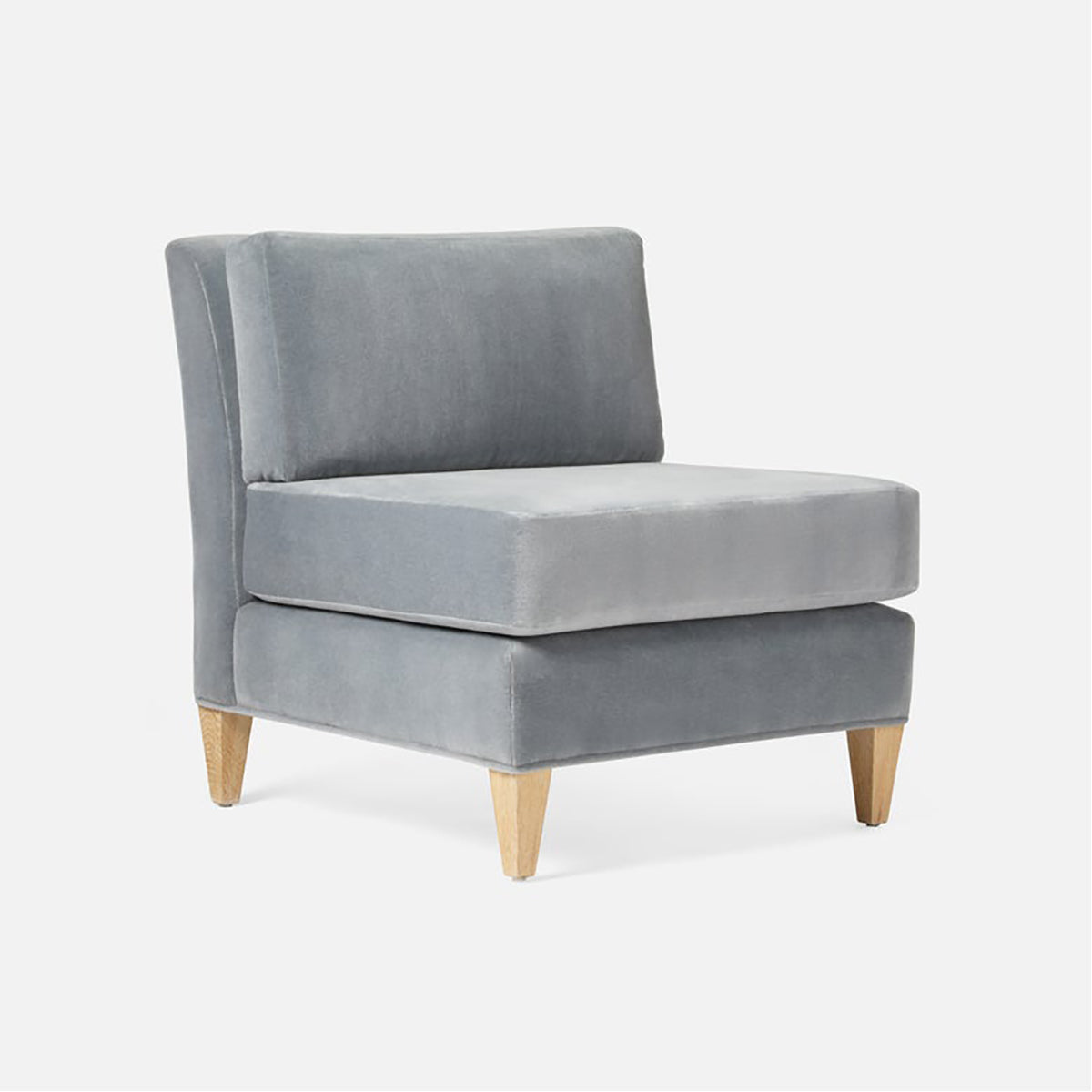 Made Goods Adler Slipper-Style Lounge Chair in Cerused White Oak