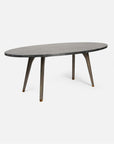 Made Goods Alder Oval Dining Table in Faux Horn