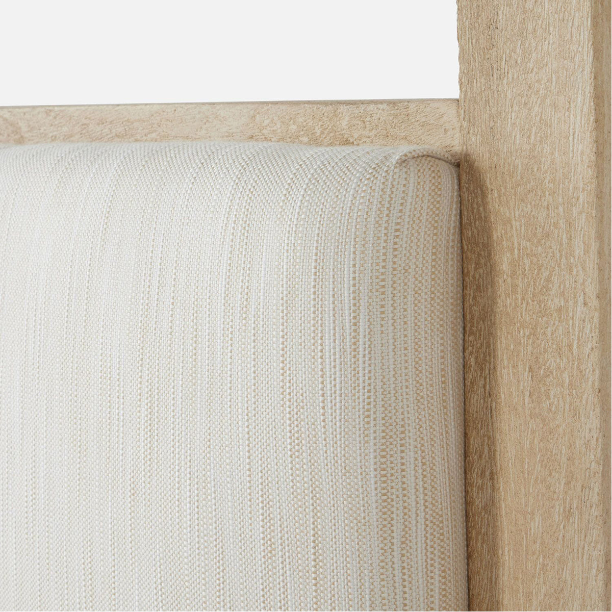 Made Goods Allesandro Boxy Canopy Bed in Brenta Cotton/Jute