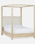 Made Goods Allesandro Boxy Canopy Bed in Colorado Leather