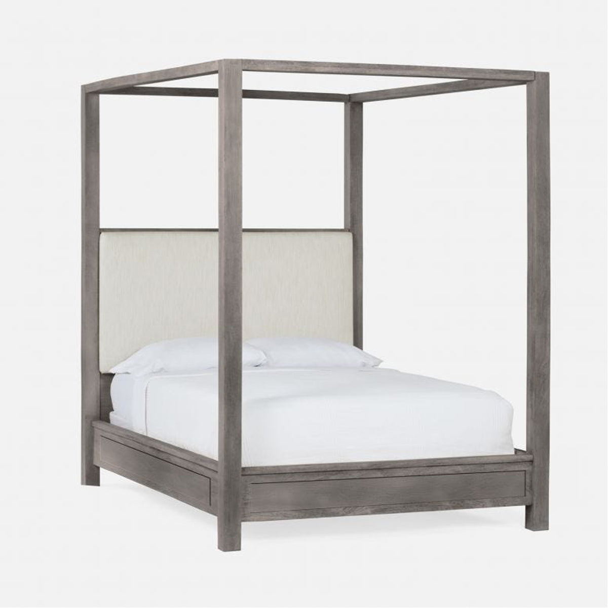 Made Goods Allesandro Boxy Canopy Bed in Brenta Cotton/Jute