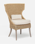 Made Goods Arla Faux Rope Outdoor Dining Chair in Clyde Fabric