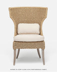 Made Goods Arla Faux Rope Outdoor Dining Chair in Pagua Fabric