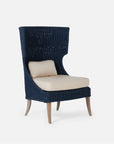 Made Goods Arla Wingback Outdoor Lounge Chair in Garonne Leather